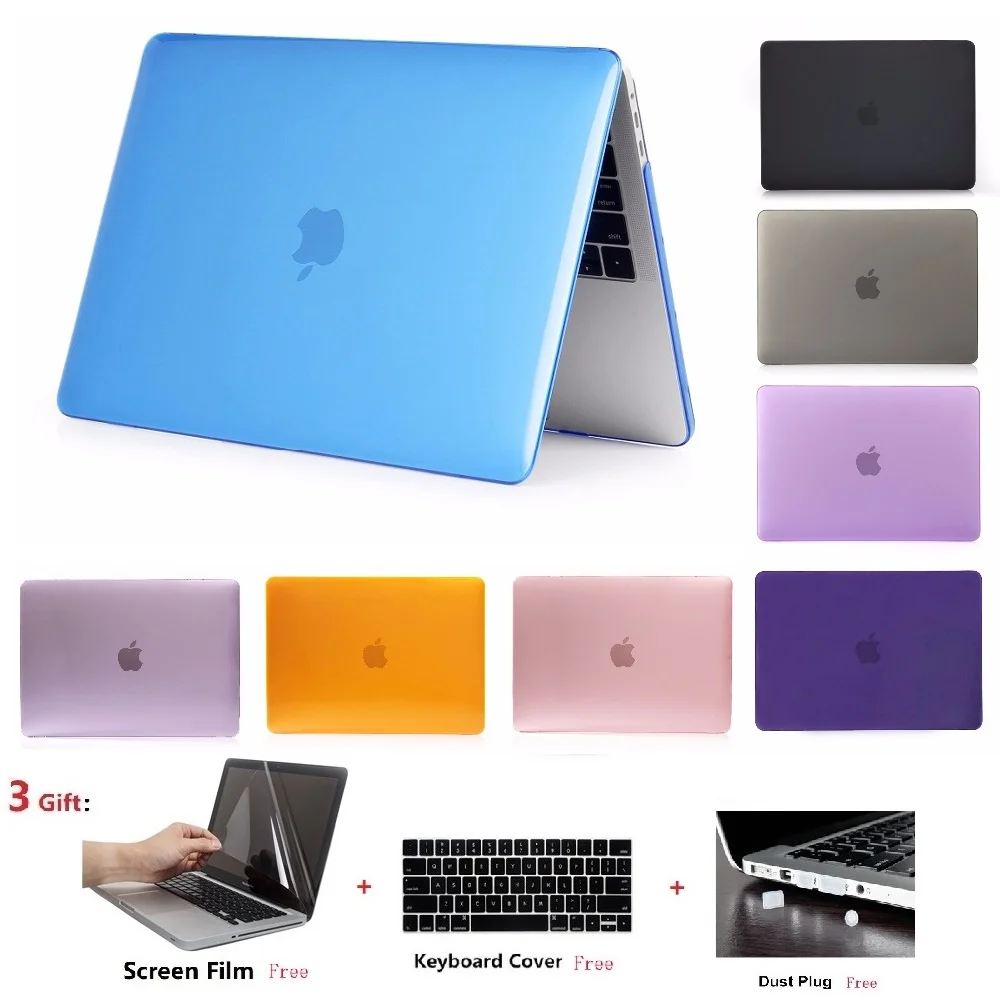 New Crystal Laptop Case For MacBook Air Pro Retina 11 12 13 15 16 mac Book 15.4 13.3 inch with Touch Bar A1932 A1466 A2141