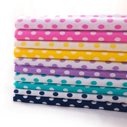 100% Cotton Polka Dot DIY Sewing Fabric Paint for Doll Clothes Home textile 50x160cm