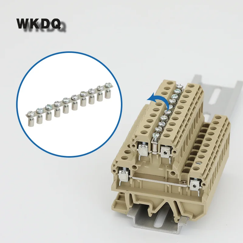 SAK-DK4Q10 Fixed Bridge For Terminal Block DK 4Q/35 DK 4QV/35 Accessories  DIN Rail Terminal Blocks SAK DK4Q10 1Pc