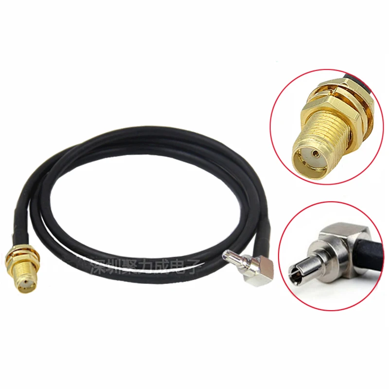 

2Pcs CRC9 male 90 degrees Connector Cable to SMA female Plug pigtail Antenna RF Coax Adapter Extension cord coaxial cable Jumper