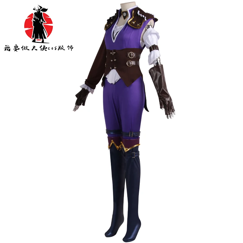 Game LOL Arcane Caitlyn Cosplay Costume Halloween Carnival Cosplay Party Props Accessories Game Fans Gift