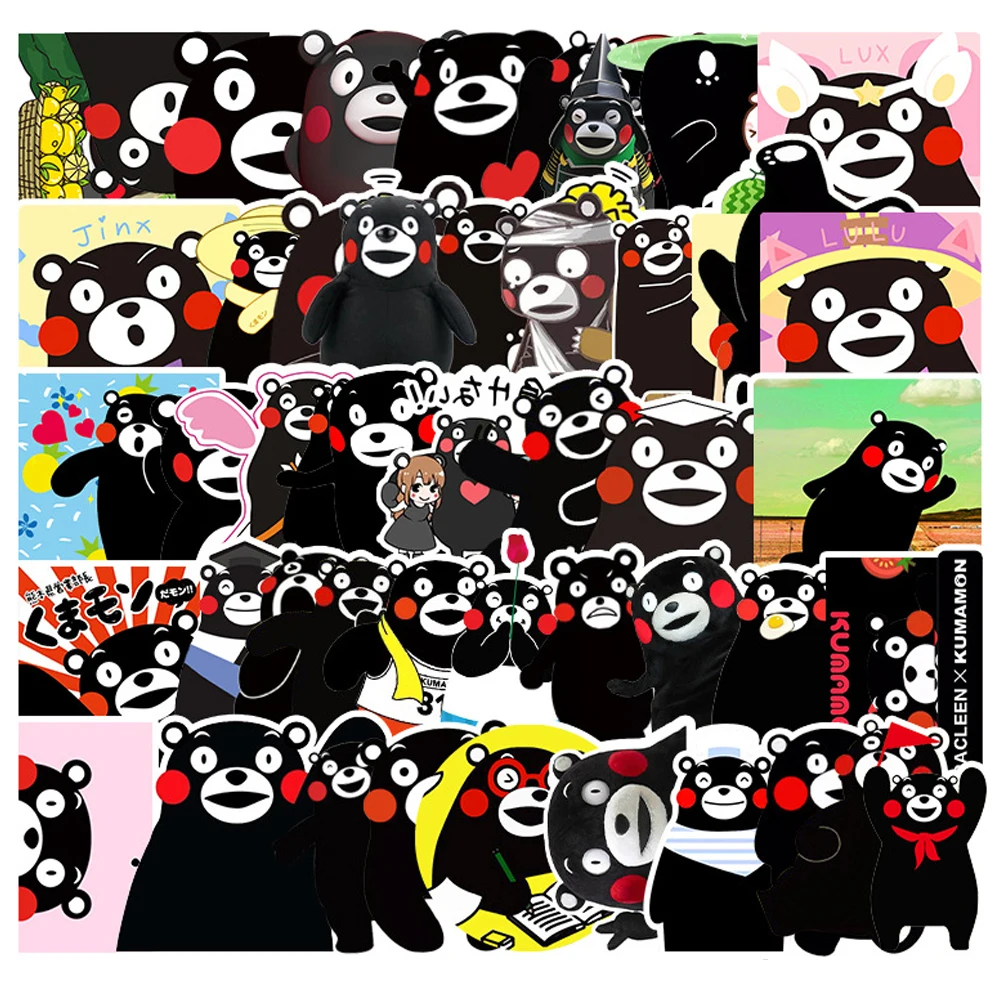 Kumamon Kawaii Cute Stickers Scrapbooking Diary Japanese Anime Cartoon Stickers Luggage Cups Laptop Refrigerator Car Sticker