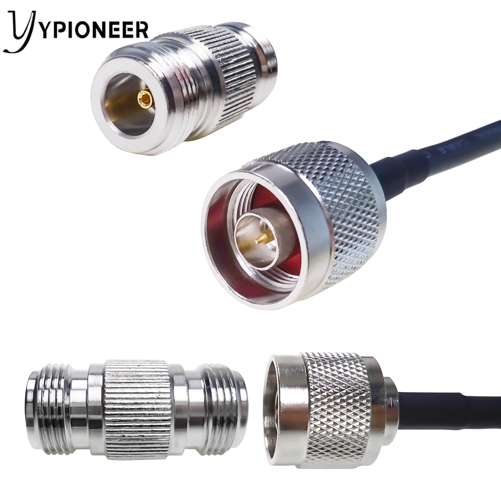 YPioneer C20056 N نوع أنثى إلى موصل سالب RF اقناع محولات محورية محول 50 أوم ل CB راديو واي فاي هوائي محلل