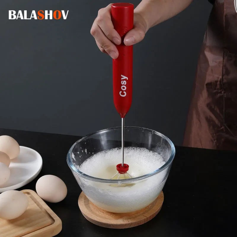 ไร้สายไฟฟ้า Frother นมแบบพกพาโฟม Maker ขนาดเล็กมือถือ Foamer ห้องครัวความเร็วสูง Mixer Whisk