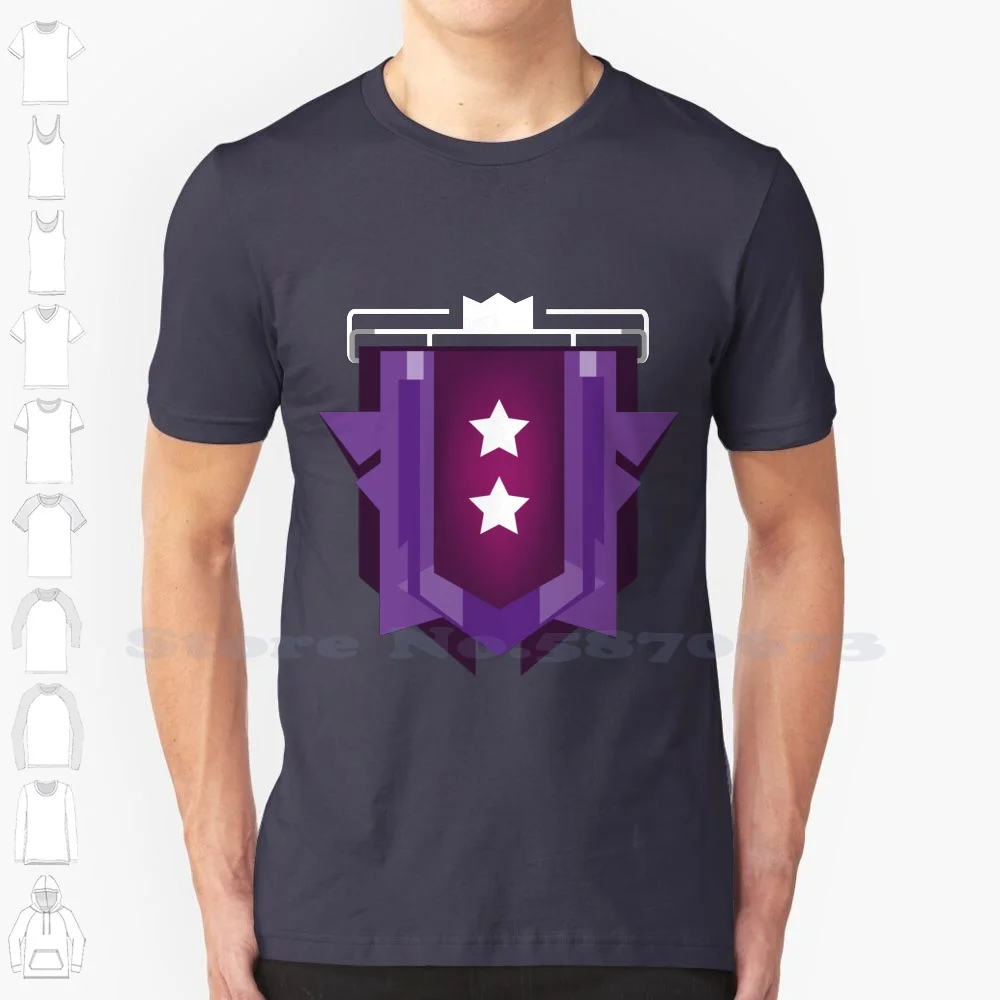 Free Fire / Diamante Ii 100% Cotton T-Shirt Freefire Diamond Ranks