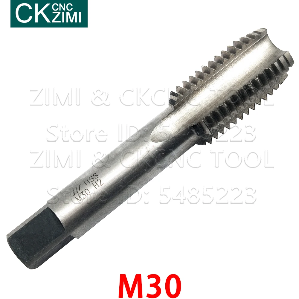 1PCS M30X3.5 M30*3.5 HSS Metric Machine Taps straight groove circular plate die tool set round tapping thread tap for crankshaft