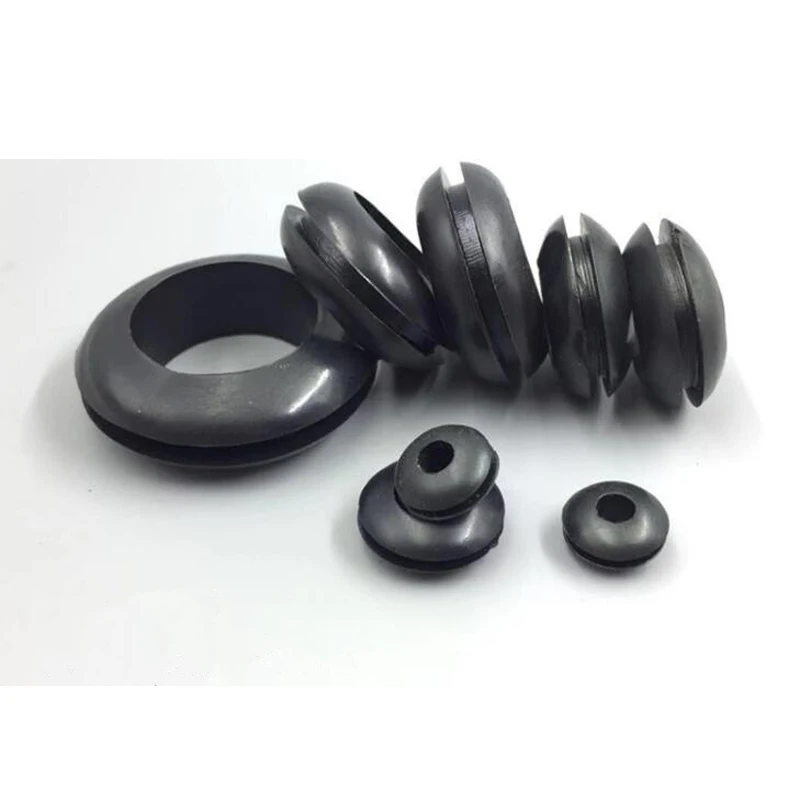 30-500pcs/lot M3~M80mm Hose Custom Part Seal Set with Case Circlip Rubber Grommet Gasket For Protects Wire Cable Protective coil