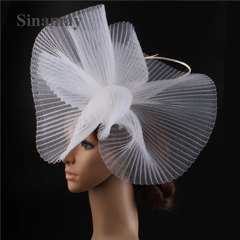 Women Mesh Fascinator Hat Fashion Church Kentucky Headwear Ladies Elegant Headpiece Party Hat Female Royal Fedora Head Bands