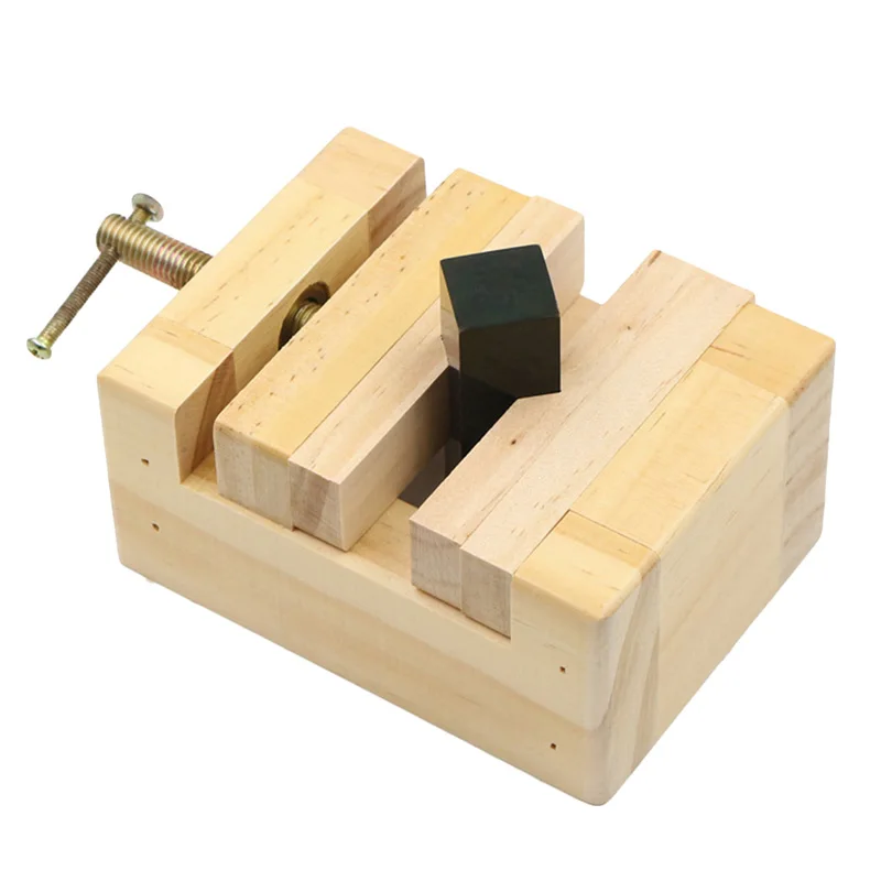 Engraving Bed Solid Wood Jig Stone Engraving Fixed Seal Cutting Tool Set Engraving Jig Mini Clamp-on Bench Vise Table Clip Tool