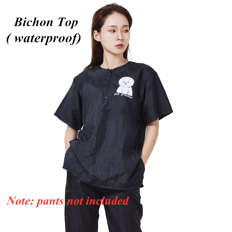 S/M/L/XL/3XL Pet Shop Cosmetology Uniforms Men And Women Beauticians For Waterproof And Breathable Work Clothes G0708