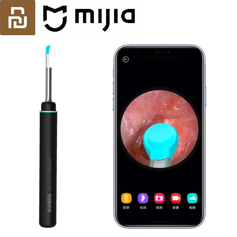 Bebird M9S Ear Cleaner Smart HD Visual Ear Stick Clean Endoscope 300W Mini Camera Otoscope Borescope Ear Picker Tool Set