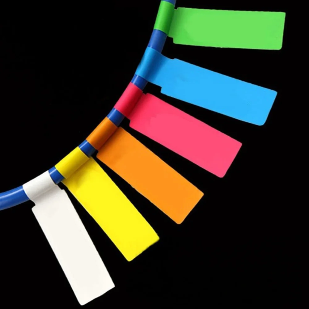 A4 Network Cable Labels Sticker Colorful Waterproof Self Adhesive Wire Labels For Electrical cables Organize Cord Identification