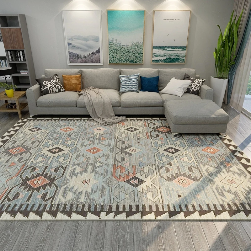 Turkish Persian Living Room Carpet Retro Carpet Bedroom Carpet Sofa Coffee Table Floor Mat Study Entrance Mat