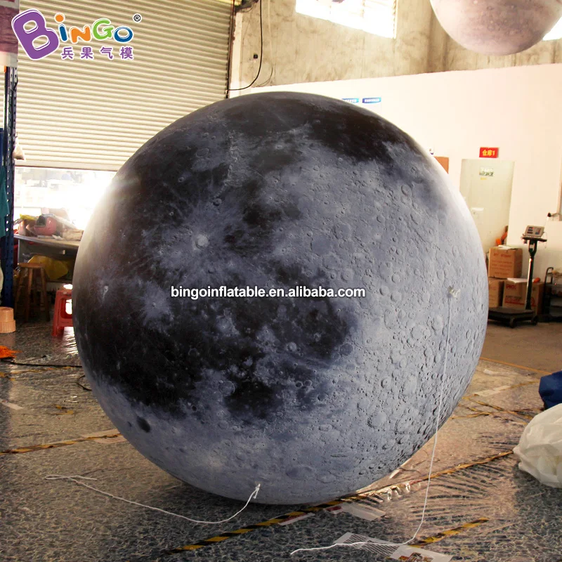 Dreamlike 2 Diameter LED Inflatable Moon Model for Outdoor Decoration / Inflatable Moon for Display Toy