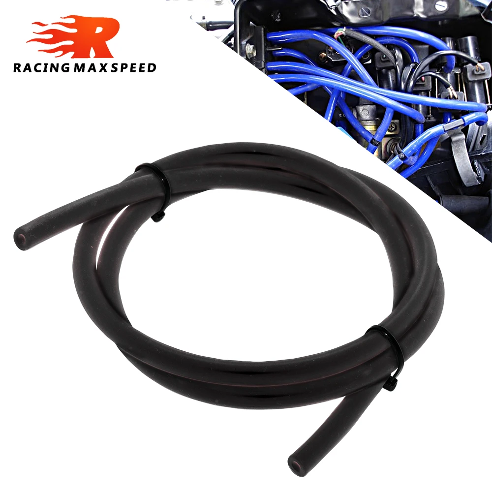 Uniwersalny wąż silikonowy 3MM 4Mm Auto Motorcycle Vacuum Racing Line Pipe Tube Gas Oil Hose Fuel Line Petrol Tube Pipe blue black