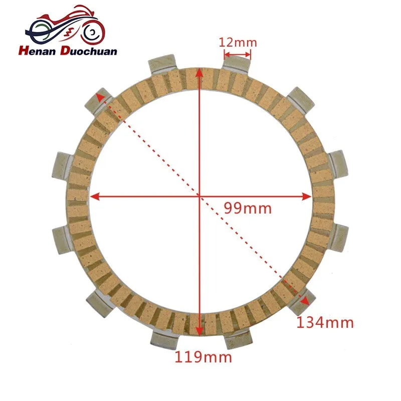 Motorcycle Friction Clutch Plate Kit for Kawasaki Z250 Z 250 2011-2013 EX250 BJ250 TNT250 Ninja 250 For Hyosung GT250 GT 250