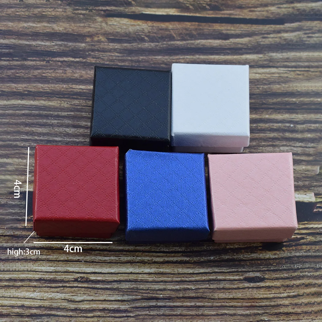 

1pcs Small Packing Box for Cufflinks Necklace Jewelry Storage Box Jewelry Packing Display 4X4X3CM