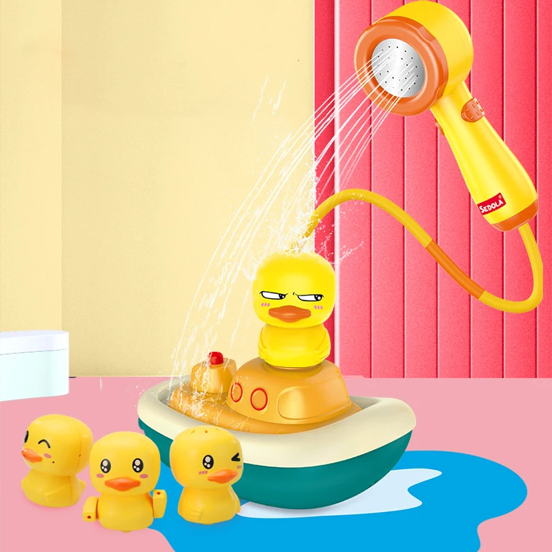 Baby Bath Toys for Kids Spray Water Bath Toys Electric Duck Baby Shower Water Toys Ball Bathroom Baby Toys Bathtub Water Toys