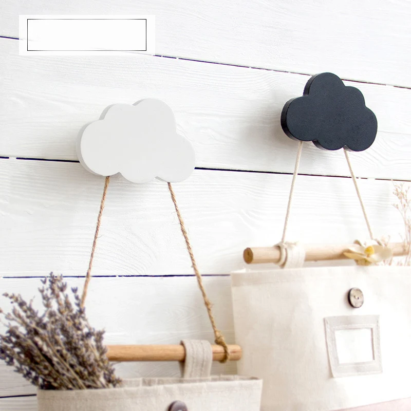 

Nordic Creative Wood Cloud Hooks Wall Hanging Ornaments Hook Wall Organizer Decor Hook Decor Housekeeper Home Decor Accessories