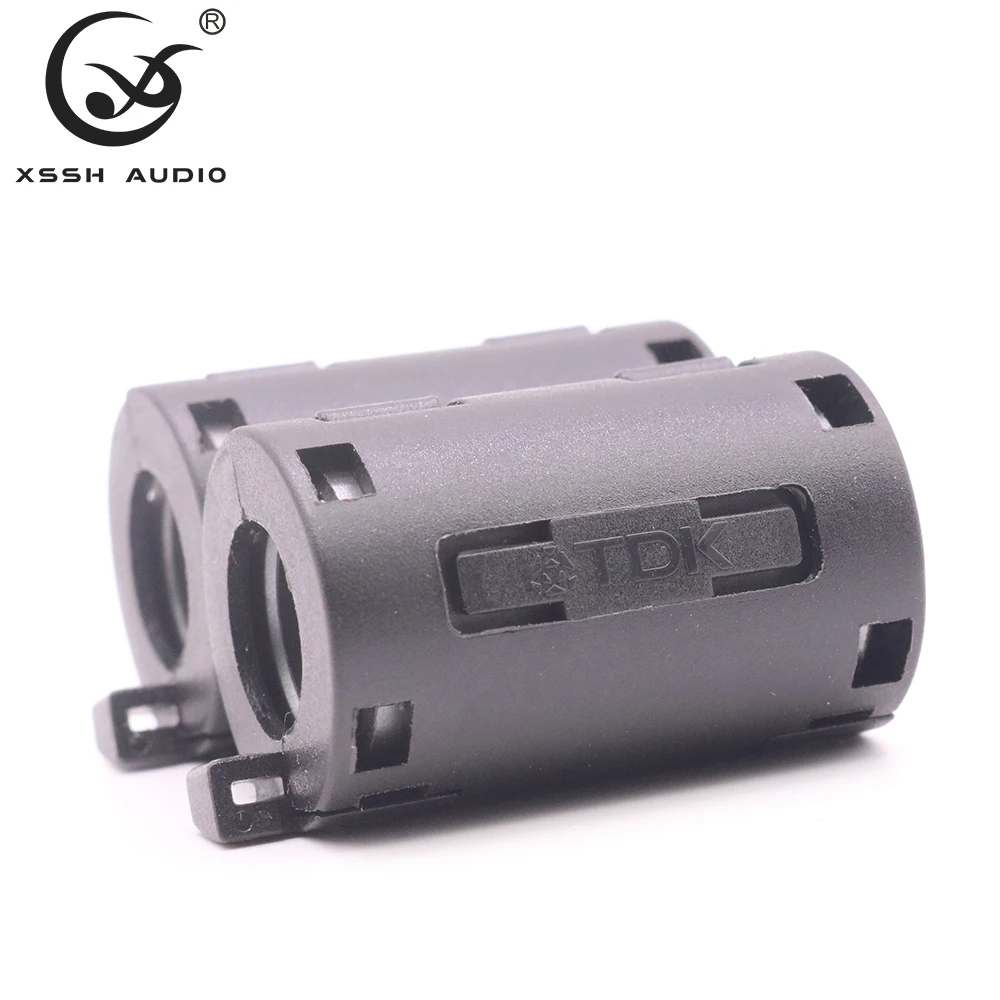 10 قطعة 11 مللي متر الراقية XSS الصوت YIVO الأسود المغناطيسي المفاجئة على EMC خط الفريت الأساسية RF تصفية RFI EMI الضوضاء القامع كابل كليب