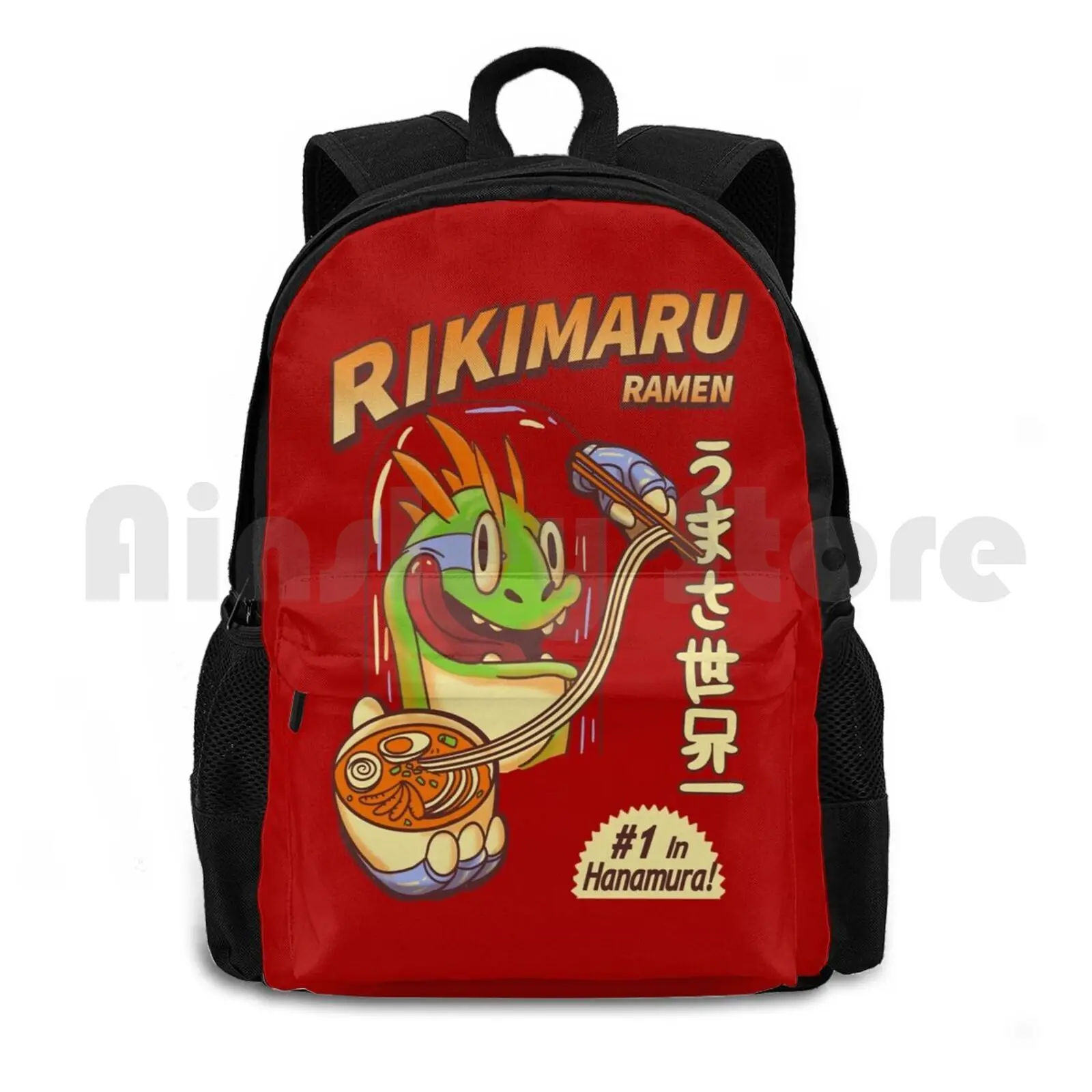 Rikimaru Ramen Hanamuras Best Outdoor Hiking Backpack Riding Climbing Sports Bag Rikimaru Ramen Japanesse Food Lizard Marrs