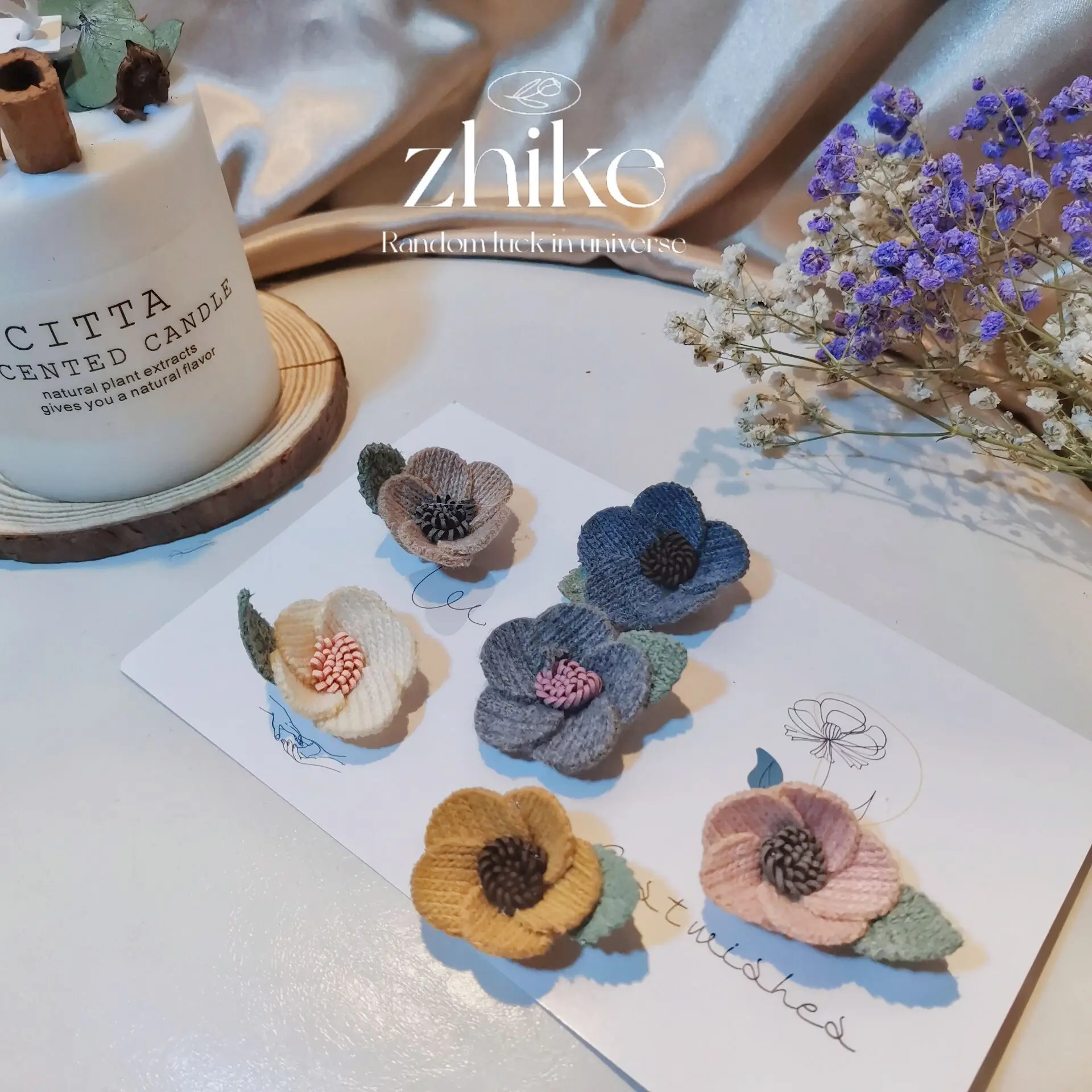 

Knitting Flowers Sequins Padded Appliqued for Brooches and Headpieces for Girls, Hair Accessories, 1.8cm, 10 PCs/Lot