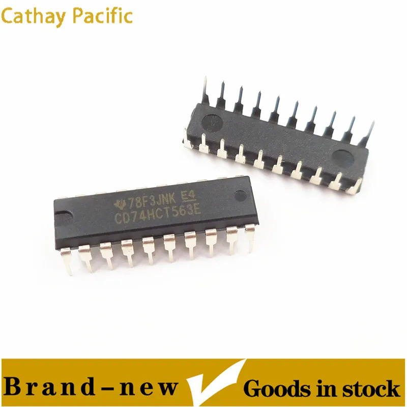 CD74HCT563E DIP20 latch logic chip eight-bit inverted transparent latch new spot