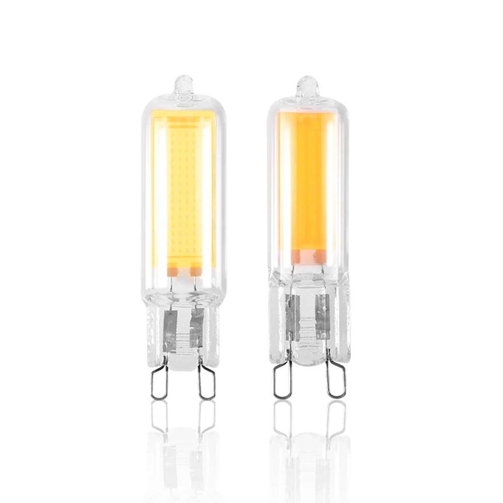 

High Quality Glass G9 Cob LED Lamp 6W 9W 12W Mini LED Bulb AC 220V 230V COB Spotlight Chandelier Lighting Replace Halogen Lamps