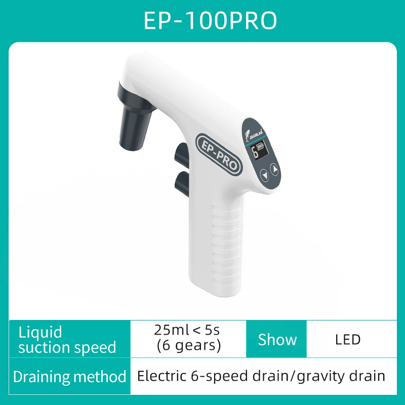 JOANLAB Pipette Lab Electric Pipette Controller Automatic Pipette Lab Equipment Electronic Pipette Pump Range: 200ml 110/220v