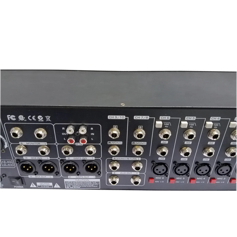 خلاط صوت Leicozic احترافي يعمل بالطاقة من نوع Mikser بقدرة 320 وات x2 @ 4Ω 10-Ch وحدة تحكم لمضخم صوت MD10FX رف مكتب خلط الصوت