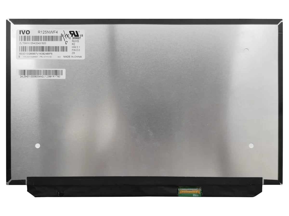 

12.5"FHD IPS B125HAK01.0 R125NWF4 R2 For Thinkpad X280 Laptop LCD Screen 1920*1080 Touch 40 Pin FRU 01YN108 01YN107 Anti Glare