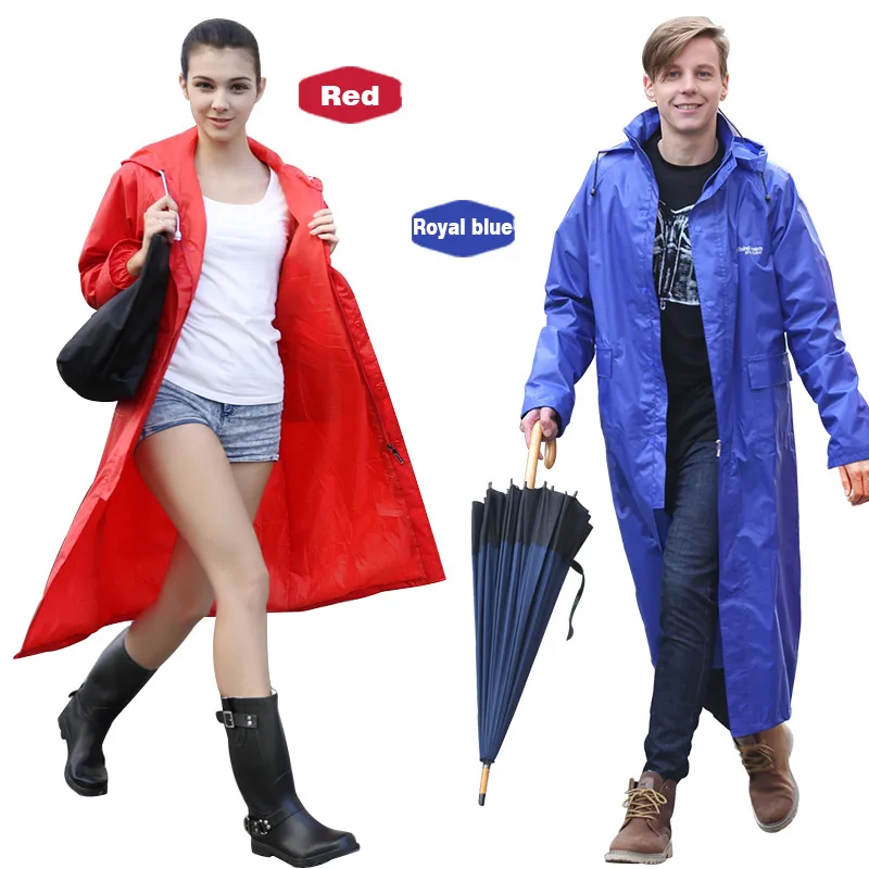 

Rainfreem Impermeable Raincoat Women/Men Waterproof Trench Coat Poncho Single-layer Rain Coat Women Rainwear Rain Gear Poncho