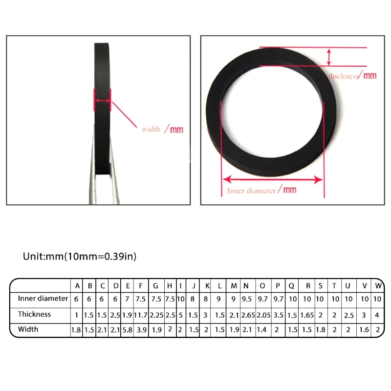 2024 New Idle Wheel Belt loop Idler Rubber Ring For Cassette Deck Recorder Tape Player