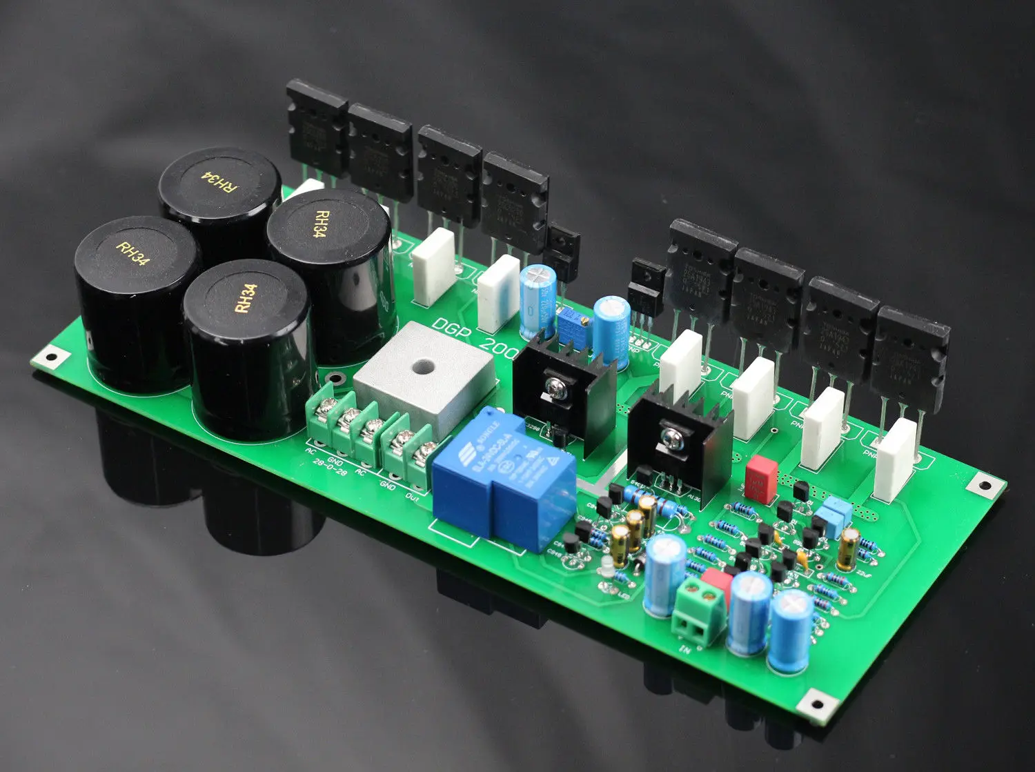 Assembeld HIFI DGP 200W Mono เครื่องขยายเสียงบอร์ดฐาน UK Cyrus Amp เส้น