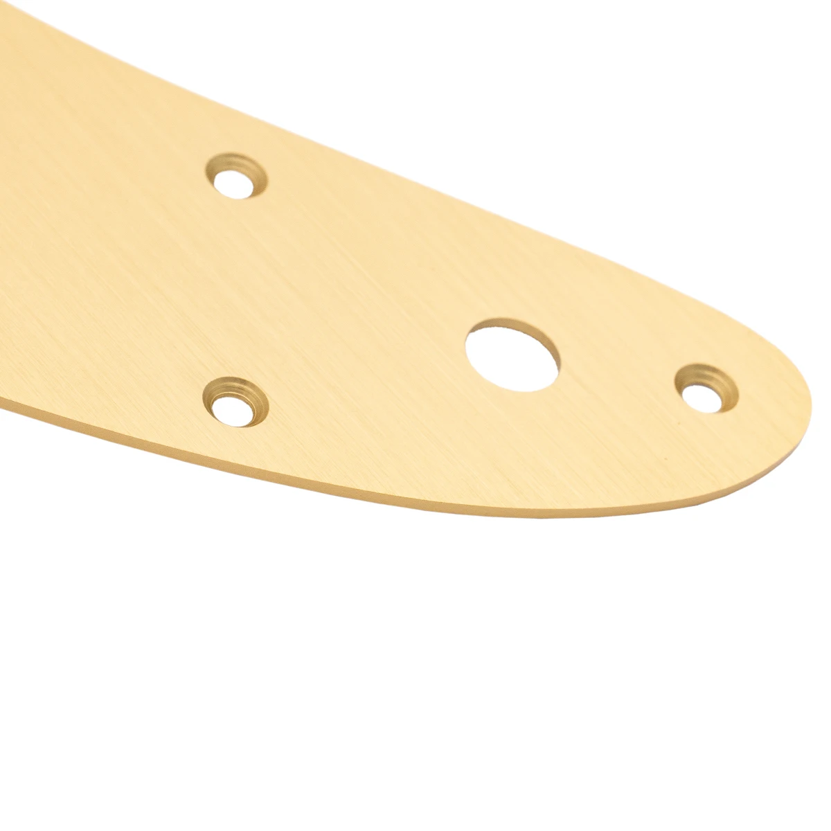 Musiclily Pro 13-Hole Aluminum Vintage 60s Jazzmaster Pickguard for Fender American Vintage Reissue Jazzmaster, Gold Anodized