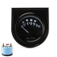 2inch 52mm Gauge Oil Pressure Gauge/0-100 Psi 12V Electrical Car Oil Pressure Sensor With Gauge pod