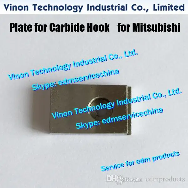 (2pcs) X268D104H01 Plate for Carbide Hook size:23x14x5mm for Mitsubishi DWC-FA,RA machines MELA323813Z, MELA3-23813CD, DK18500,