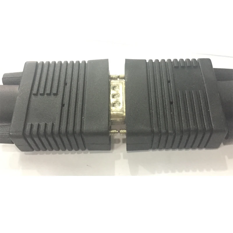 สาย VGA Vga ชายหญิง HD15pin M/F 3 + 6ทองแดงบริสุทธิ์แจ็คเก็ต Pvc สีดำ1.5M3M5M10m