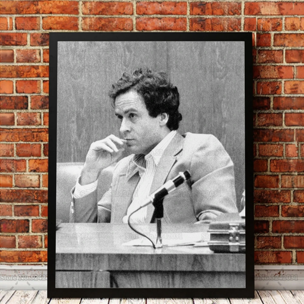 Ted Bundy Poster Print Serial Killer Ted Bundy Canvas Painting Wall Art