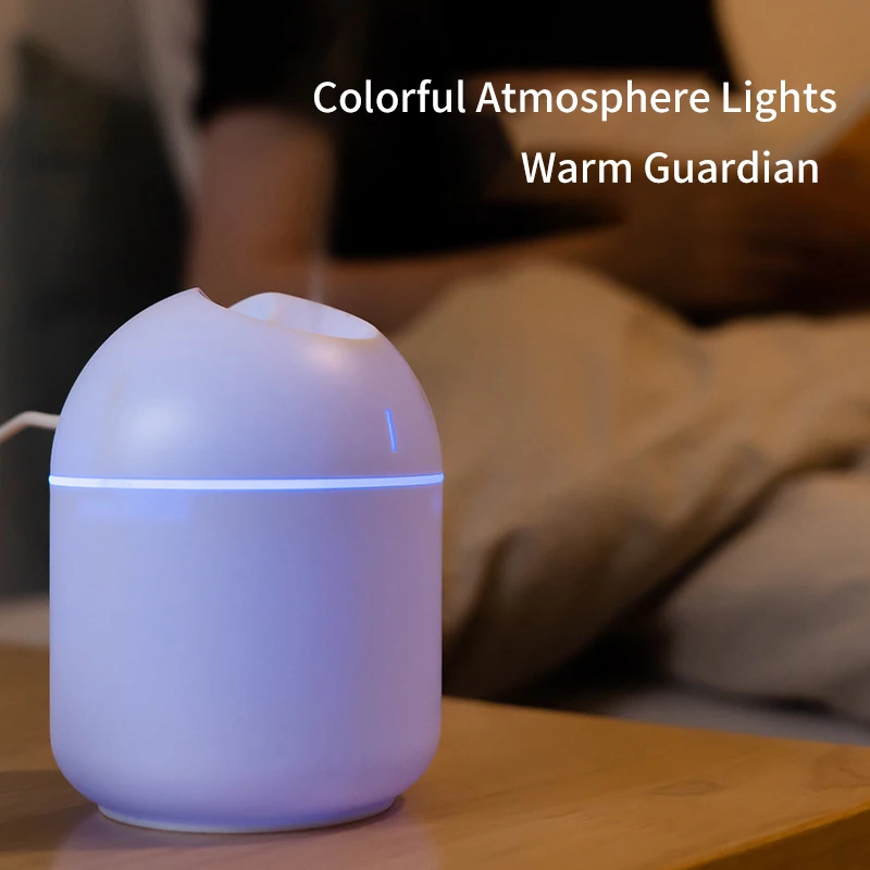 220ml Mini Portable USB Air Humidifier Aromatherapy Essential Oil Diffuser Mist Maker with LED Night For Home Car Appliance