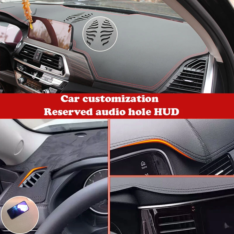 For Honda Fit Jazz GD1 GD3 GD5 2001 2003 2004-2007 Leather Dashmat Dashboard Cover Sunshade Protective Carpet Dash Mat Suede