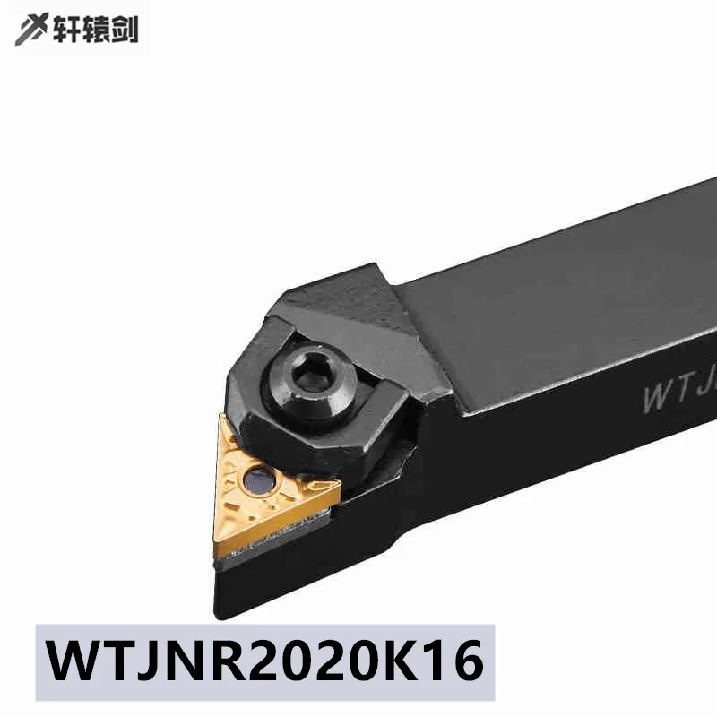 1PC WTJNR 2020K16 WTJNL2020K16 External Turning Tool Holder TNMG1604 Carbide Insert Lathe Cutting Triangular