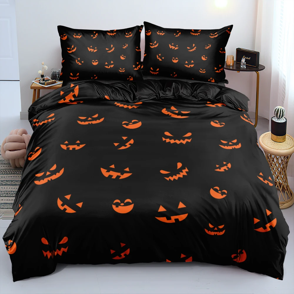 

Duvet Cover and Pillowcase All Saints' Day Bed Linen Set Bedding Sets Quilt/Comforter Shell King Queen Double Custom Textiles