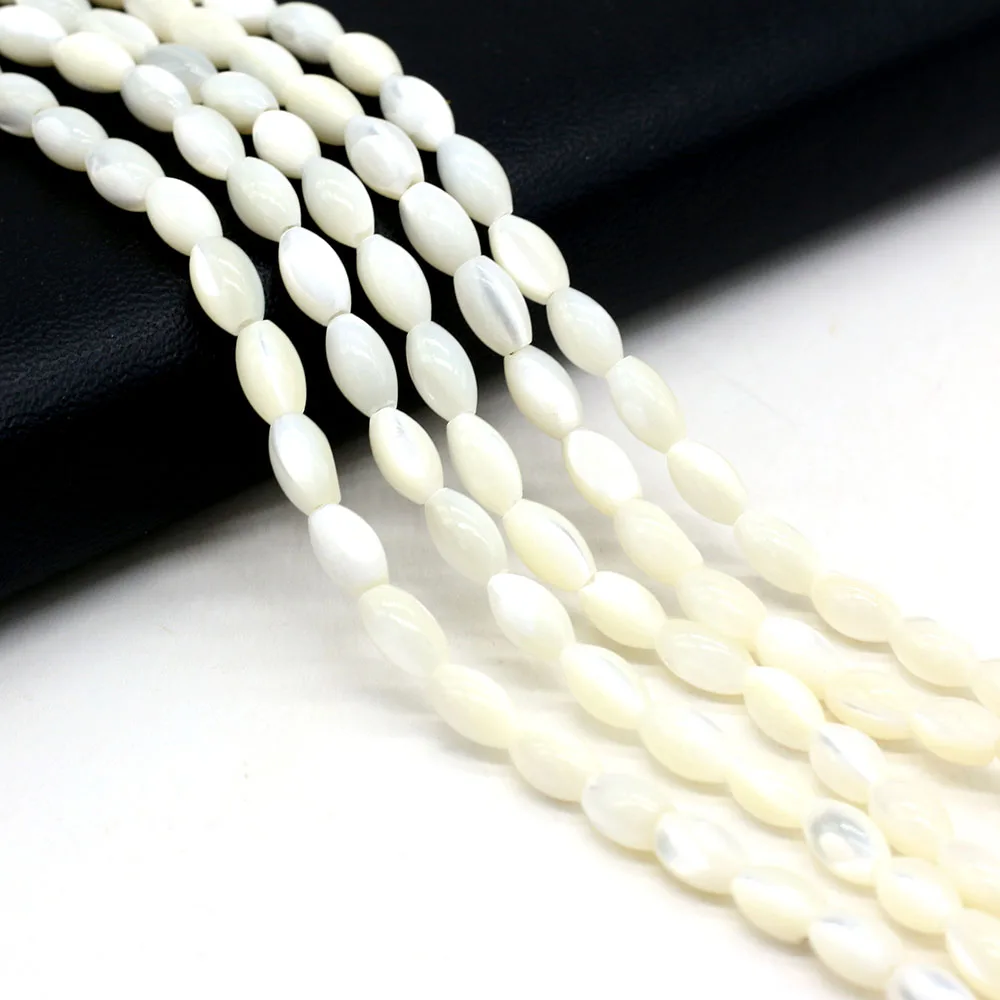 Natural Freshwater White Shell Beads Water Drop Shape Loose Beaded For Jewelry Making DIY Bracelet Necklace Earring Accessories