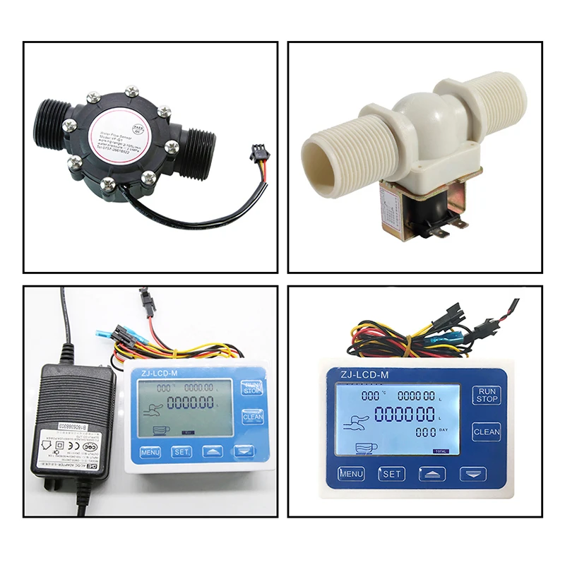 Imagem -06 - Display Digital Fluxo Quantitativo Controlador Sensor de Fluxo de Água Válvula Solenóide Uso para Controlar e Exibir Fluxo Líquido Dn25