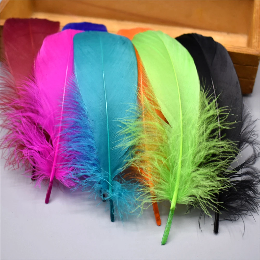 Wholesale Natural Goose Feathers for Crafts Needlework 5-7