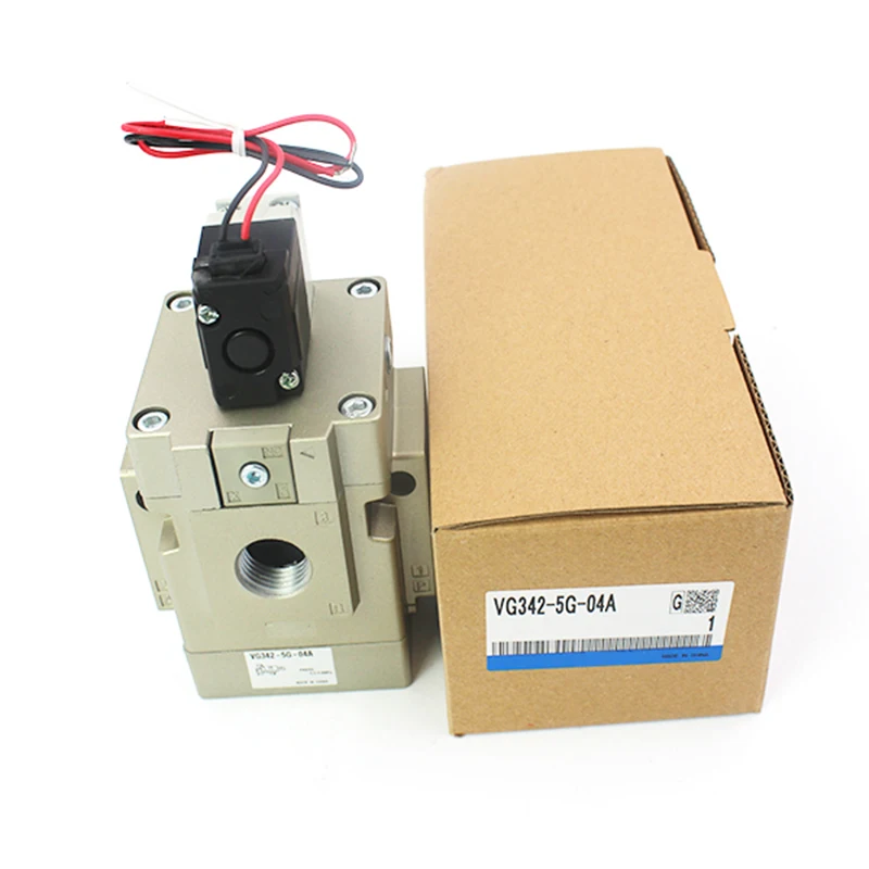 VG342-5-G-04A 3 Way DC24V Aluminum Alloy Solenoid Valve Pilot Operated Poppet Type