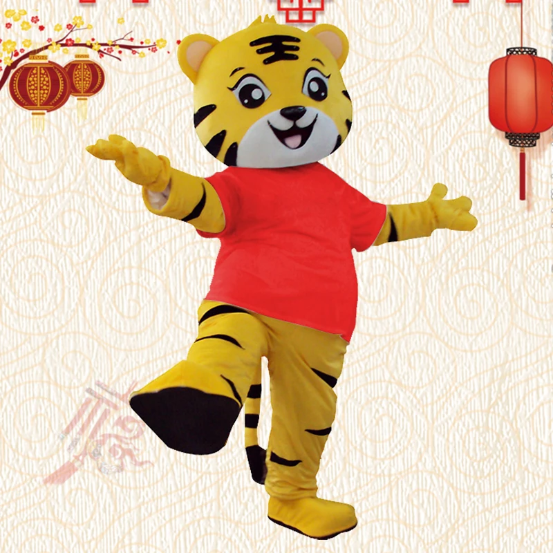 Tiger Mascot Cartoon Doll Walking Cosplay Costume puntelli per adulti Halloween festa di natale travestimento spettacoli Anime