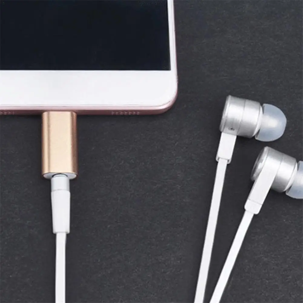 Metal Type-C Female To 3.5mm Jack Male Earphone Headphone Speaker Headset Adapter For Letv Connector