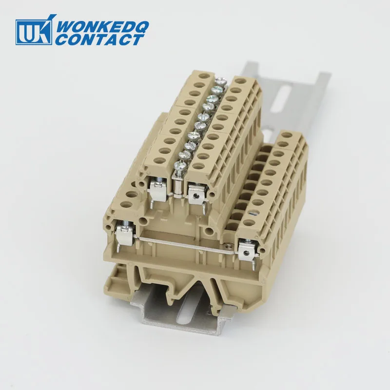1Pc DK 4Q/4QV 10 Jumper Wire For Terminal Block DK4Q/35 DK4QV/35 DIN Rail Cross-Connector Accessories Fixed Bridge SAK DK4 Q10